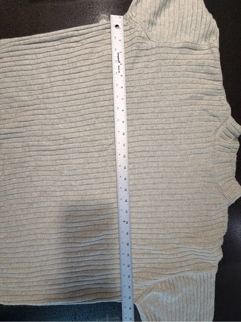 Tommy Bahama Gray Ribbed Knit Mock Neck Sweater Men Size Large Gray Beige L Xl